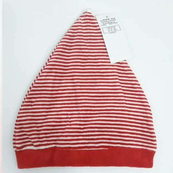 Little Me, 2-Piece Striped Santa Bear Outfit. NWT - Picture 3 of 9